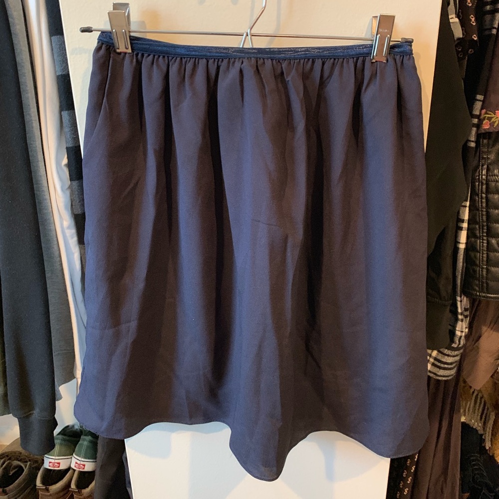 Navy blue skirt